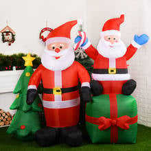 Lighted 180CM Santa Claus Archway Christmas Inflatables Self-inflate Airblown Toys Xmas Holiday Party Yard Lawn Garden Decor 2024 - buy cheap