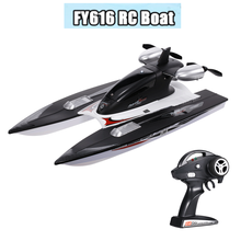 Fy616 rc barco 2.4ghz 35km/h de alta velocidade rc corrida barco velocidade controle remoto barco brinquedo para crianças e adultos 2024 - compre barato