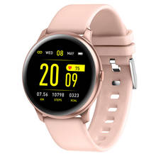 Smartwatch kw19, relógio inteligente feminino esportivo com bluetooth, à prova d'água, monitoramento de frequência cardíaca, lembrete de chamada, para android e ios 2024 - compre barato