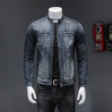 Business Casual Jacket Men Spring Autumn Cotton Pilot Coat High Quality Cowboy Clothing Plus Size 4XL 2024 - buy cheap