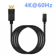USB C To DisplayPort Cable 4K 60HzThunderbolt 3 To DP Adapter for MacBook Pro/Air IPad Pro XPS 15/13 Sumsang S10 Huawei P20 P30 2024 - buy cheap