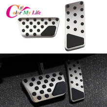 Color My Life Stainless Steel Accelerator Car Pedal Brake Pedals AT Pedal Pads Cover for Jeep Wrangler JK 2007- 2017 Accessories 2024 - buy cheap