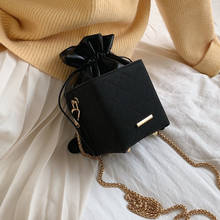 Матовая квадратная сумка через плечо 2020 модная новая качественная женская дизайнерская сумка из искусственной кожи Сумка через плечо с цепочкой 2024 - купить недорого