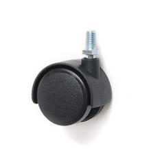 4 Pcs/Lot Caster 1/1.5/2 Inch Nylon Universal Wheel With Brake Electric Caster Black Screw Small 2024 - buy cheap