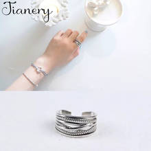 JIANERY New Design Vintage Silver Color Multi-layer Rings For Women Boho Antique Rings Party Bohemian Jewelry 2024 - buy cheap