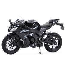 Welly 1:18 Kawasaki2017 Ninja ZX-10RR vehículos fundidos a presión, pasatiempos coleccionables, juguetes en miniatura de motocicleta 2024 - compra barato