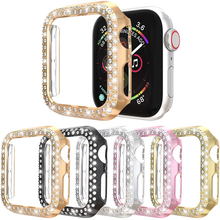Funda protectora de diamante para apple watch, 38mm, 42mm, 40mm, 44mm, correa de reloj iwatch 5 4 3 2 1 2024 - compra barato