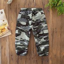 Autumn 2-7T Cool Toddler Kids Baby Boys Army Camouflage Trousers Elegant Camo Loose Long Pants childrens Fashion Clothing 2024 - buy cheap