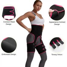 Neoprene suor sauna shaper corpo magro coxa trimmer perna shapers mulheres cintura trainer shapewear queima de gordura compressa emagrecimento cinto 2024 - compre barato