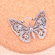 15pcs butterfly Charms Zinc alloy Pendant For necklace,earring bracelet jewelry DIY handmade 48*38mm 2024 - buy cheap