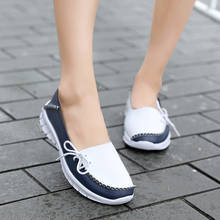 Zapatos planos de Ballet para mujer, zapatillas ligeras de piel auténtica, informales, sin cordones, talla 36-42 2024 - compra barato