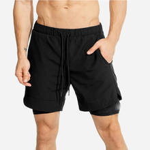 NEW Summer Running Shorts Men 2 in 1 Sports Jogging Fitness Shorts Training Quick Dry Mens Gym Men Shorts Sport gym Short Pants 2024 - buy cheap