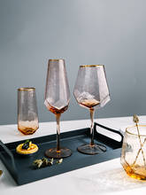 Стеклянный бокал для воды Houshold, бокал для вина, Коктейльная чашка для шампанского, бокал в форме алмаза, вместительный бокал для вина 2024 - купить недорого