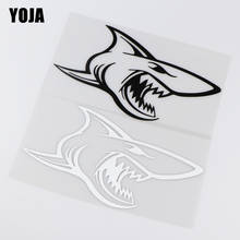 YOJA 21.7X12CM Fierce Shark Animal Whole Body Decoration Decal Car Sticker Accessories ZT4-0212 2024 - buy cheap