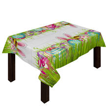 Easter Eggs Rabbit Ears Grass Tablecloth Hotel Picnic Table Rectangular Table Covers Home Dining Tea Table Decoration 2024 - buy cheap
