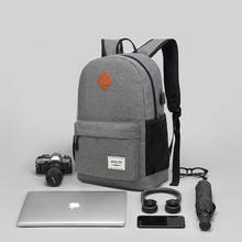 Computer Bag Leisure Fashion Waterproof Backpack Laptop Backpack USB Charging Student Backpack Schoolbag Unisex 2024 - buy cheap
