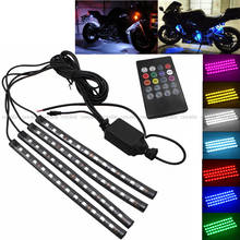 Tira de luces LED RGB para motocicleta, luces decorativas de Ambiente, Control remoto para Ducati Multistrada 620/950/1000/1100/1200/1260 x-diavel 2024 - compra barato