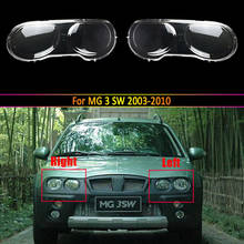 Lente de faro delantero de coche, cubierta de carcasa de repuesto para MG 3 SW 2003, 2004, 2005, 2006, 2007, 2008, 2009, 2010 2024 - compra barato