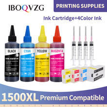 IBOQVZG 4 Bottle Printer Dye Ink for 1500 PGI 1500XL Refill Ink Cartridge With Chip for Canon MAXIFY MB2050 MB2350 MB2150 MB2750 2024 - buy cheap