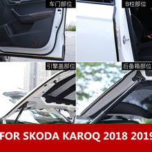 For SKODA KAROQ 2018 2019 Car Rubber Seal Sound Insulation Weatherstrip Edge Trim Noise Insulation Car Strip Auto Accessories 2024 - buy cheap