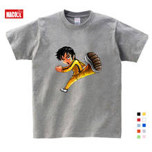 Boys/Girls Bruce Lee Cartoon Print T shirt Kids Funny Clothes Boys and Girls Summer White short  cotton t shirt 3-12 years 2024 - buy cheap