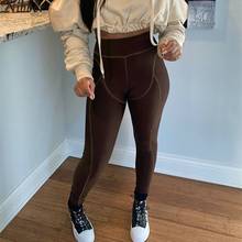 Nibber Stylish Striped Joggers Women Leggings High Waist Undefined Fitness Stretchy Trousers Fall Casual Patchwork Streetwear 2024 - buy cheap