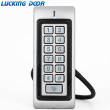 LUCKING-teclado de Control de acceso para puerta, lector de tarjetas ID/IC, sistema de Control de acceso de puerta, impermeable, Rfid, Metal, ZKRT370, 1000 usuarios 2024 - compra barato