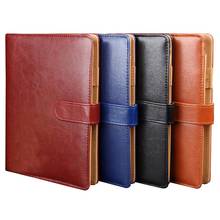 A5 Ring Binder Journal Refillable Planner Faux Leather Notebook with Card Pocket 2024 - buy cheap