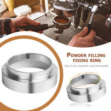 Anillo de embudo dosificador anticaída de aluminio, herramienta práctica para café en polvo, para reemplazo de anillos de tazón de café 2024 - compra barato
