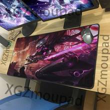 XGZ большой игровой коврик для мыши черный замок край аниме крутой женский фехтовальщик HD Пользовательский домашний компьютерный Настольный коврик нескользящий комфорт Xxl 2024 - купить недорого