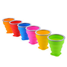 240 ML Silicone Cup Portable Folding Cup Colorful Travel Cup Foldable For Travelling Camping Family Outdoor Outing 2024 - buy cheap