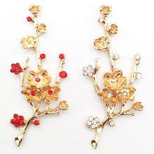 5 peças estilo chinês glitter flor liga artesanato acessórios do cabelo pingente decorativo para jóias diy artes materiais artesanato suprimentos 2024 - compre barato