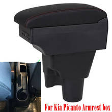 For Kia Picanto Armrest box central Store content Picanto armrest box with cup holder ashtray with USB interface 2024 - buy cheap