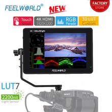 FEELWORLD-Monitor de campo para cámara de 7 pulgadas, pantalla táctil de 2200nits, 3D, LUT, 4K, HDMI, con forma de onda, modo histograma VectorScope 2024 - compra barato