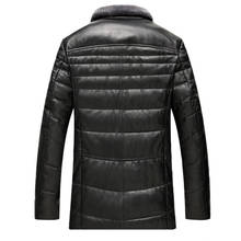 New Winter Genuine Leather Jacket for Men Sheepskin Down Jacket Real Wool Collar Black Coat Man Jaqueta Couro KJ567 2024 - buy cheap