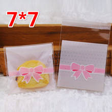 50pcs/lot Cute Pink Bow Polka Dot Sugar Gift Wrap Baby Shower Birthday Pink Frosted Cellophane Cookies Bag Fleck Candy Bags 2024 - buy cheap