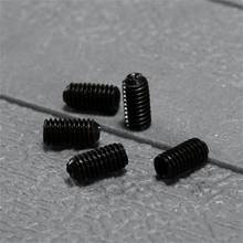 50Pcs M3(3mm) *6mm Black Carbon Steel Allen Hex Socket Cap Head Machine Grub Screws Nuts Headless Cup Point Bolt Fasteners 2024 - buy cheap