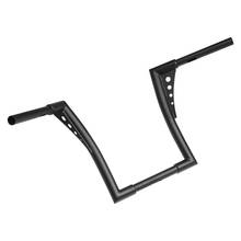 Cabide preto de cintura larga para motocicleta, 14 polegadas, arrasto, guidão, bar, cafe racer, para harley softail, flst, fxst sportster xl 883, 1200 2024 - compre barato