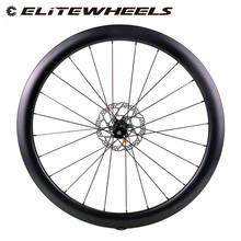 ELITEWHEELS-Rueda de carbono de grava 700C, ruedas de 50mm de profundidad y 29mm de ancho, Centro de bloqueo de 4 pernos, 24-24H para ciclismo de ciclocross 2024 - compra barato