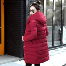 Парка Mujer длинное зимнее пальто женская зимняя куртка с капюшоном женская теплая Длинная Верхняя одежда Высокое качество Casaco Femme пальто Женская куртка 2024 - купить недорого