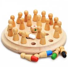 Wooden Memory Match Stick Chess Board Game Puzzle Educational Parent-kids Toy 2024 - buy cheap