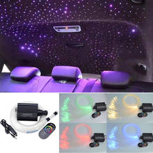 DC12V 16W RGB LED Fiber Optic Star Ceiling Light Kit mixed 335Strands*(0.75mm+1mm+1.5mm)*3M  +Touch RF for Car Roof Star Ceiling 2024 - buy cheap