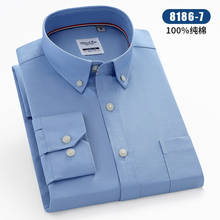 Pure Cotton Slim Fit Shirt Men Longsleeve Shirt for Men Striped Plaid Shirt Japanese Fashion Regular Fit Design Elegant Fashion 2024 - buy cheap