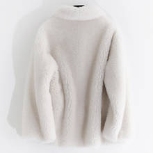 Abrigo de piel auténtica para Mujer, abrigo de pelo 100% de lana de oveja, Chaqueta de Otoño Invierno, chaquetas coreanas para Mujer MY3562 2024 - compra barato