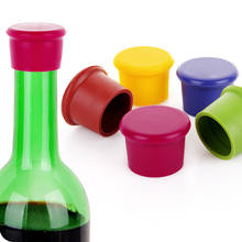 Tampa de silicone para garrafa de vinho, tampa vedante e selantes de manter bebidas e vinho sem vazamentos 2024 - compre barato