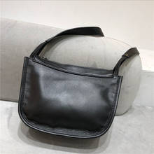 Сумка-мессенджер из натуральной кожи для женщин, дизайнерские дамские сумочки, однотонная черная дамская сумка, маленький саквояж на плечо через плечо 2024 - купить недорого