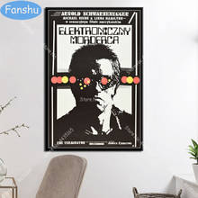 Cartaz de arte o terminador arnold schwarzenegger clássico filme cartazes e impressões da parede pintura em tela sala de estar decoração de casa 2024 - compre barato