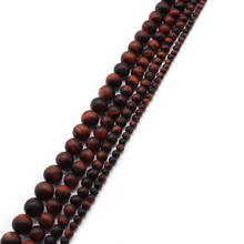 Gem  Matte Red Tiger Eye Stone Beads  Round Spacer Loose Beads 4 6 8 10 12mm For jewelry Making DIY Bracelet Necklace Accessorie 2024 - buy cheap