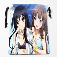 New Arrival Accel World Anime Drawstring Bags Print 18X22CM Soft Satin Fabric Resuable Storage Storage Clothes Bag Shoes Bags 2024 - buy cheap