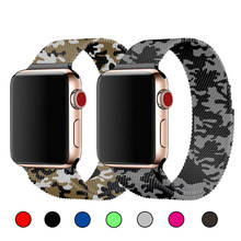 Миланский Браслет-петля, браслет из нержавеющей стали для Apple Watch серии 4, 5, 44 мм, 40 мм, металлический ремешок для Iwatch серии 1, 2, 3, 38 мм, 42 мм 2024 - купить недорого